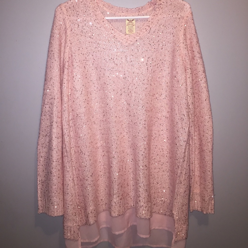 Big pink sweater